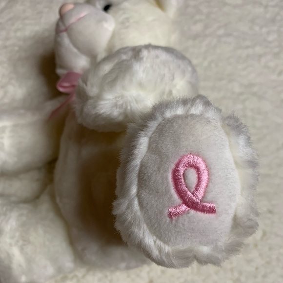 2002 Breast Cancer Awareness Ribbon Bear Stuffed Animal - Picture 4 of 5